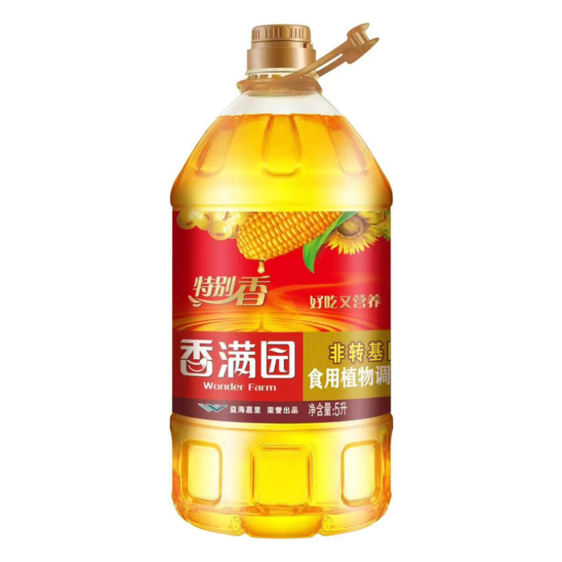 益海嘉里香满园特别香非转基因食用调和油对标1:1油5L