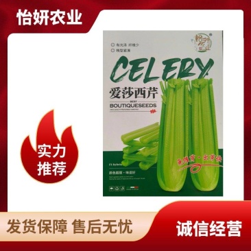 芹菜种子叶柄黄绿色纤维少早熟西芹种子高产包邮