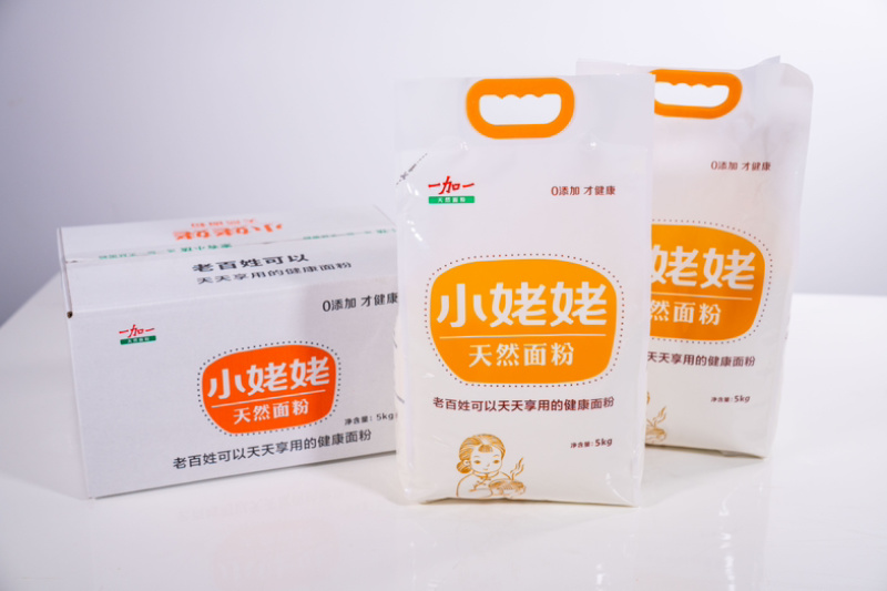 一加一品牌小姥姥无添加面粉健康0添加面粉塑装5kg/袋