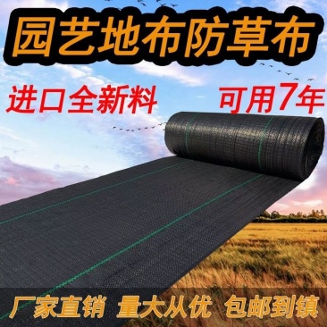 农用抗老化防草布除草布园艺地布盖草黑色果树果园大棚透气保