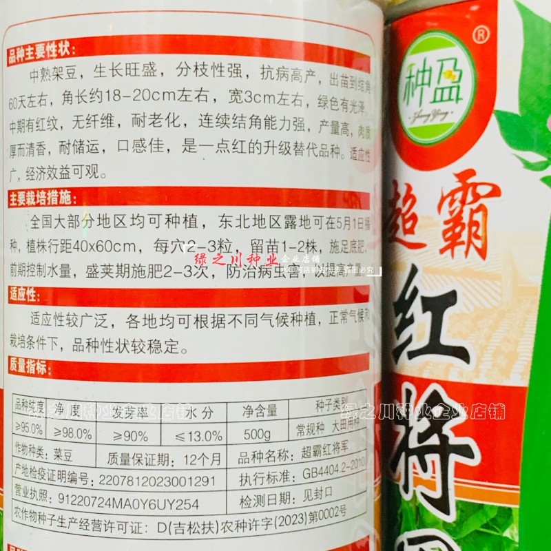 东北超霸红将军油豆种子四季架豆种籽大号高产北方一点红油豆