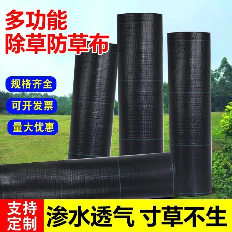 农用加厚耐用抗老化防草布园艺地布遮盖草黑色膜果树园透气保