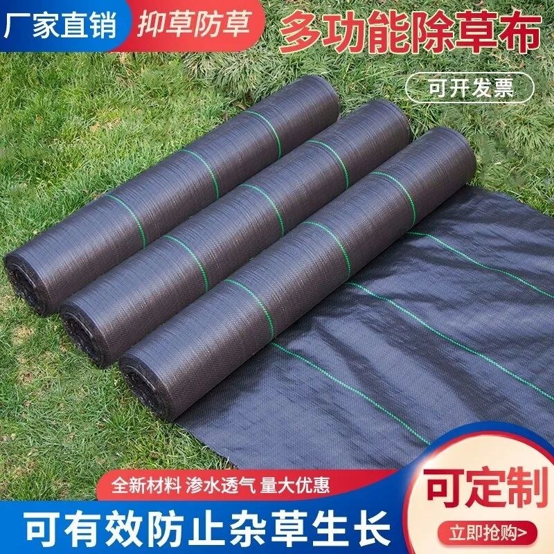 农用加厚耐用抗老化防草布园艺地布遮盖草黑色膜果树园透气保