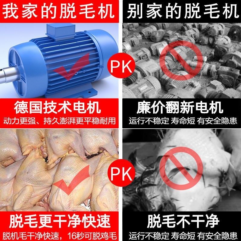 家禽脱毛机（包邮）65型鸡鸭全自动不锈钢商用拔毛机打毛机