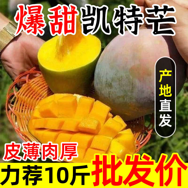 一件代发凯特芒果攀枝花超甜大青新鲜水果应季非金煌贵妃台农