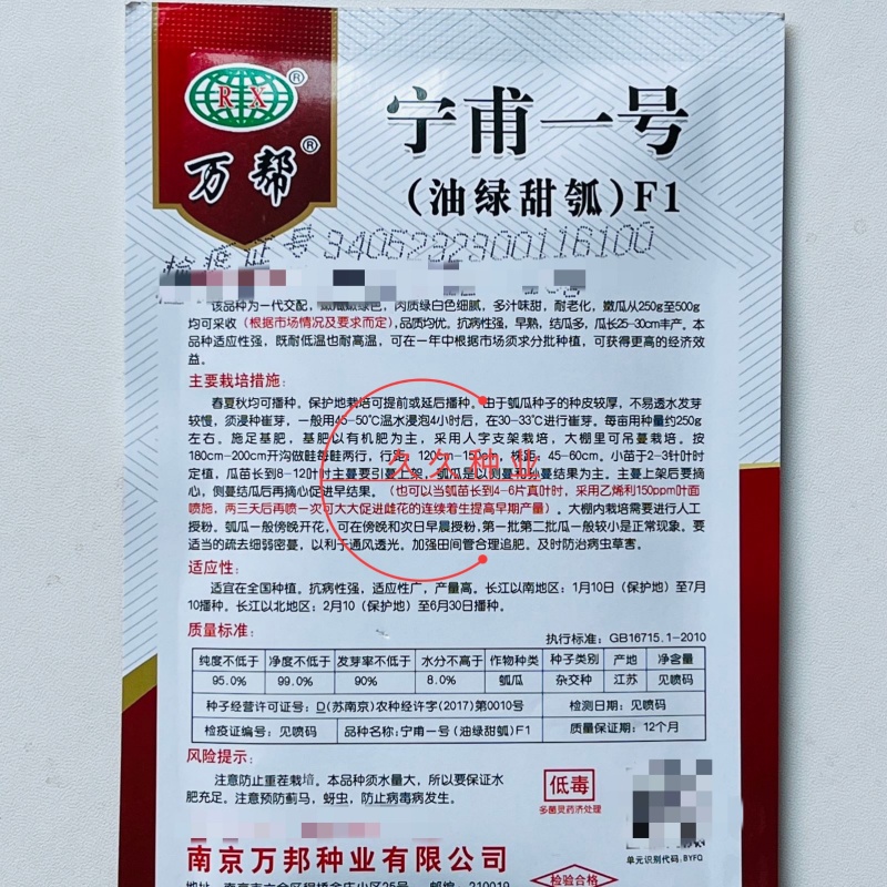 宁甫一号瓠瓜种子抗病早熟油绿甜瓠瓜耐老化蒲瓜种籽孑春