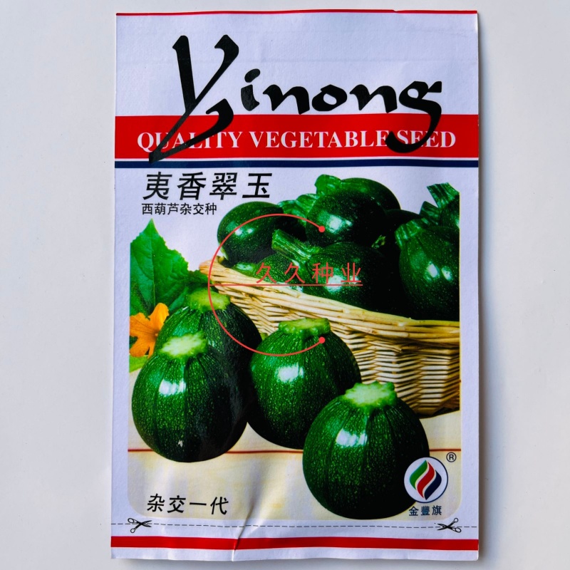 夷香翠玉西葫芦种子极早熟圆形节节有瓜一串铃小南瓜种籽春秋