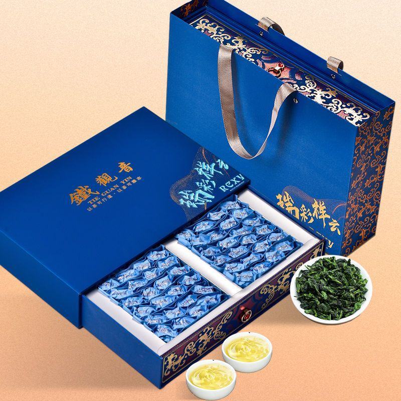 安溪浓香型铁观音茶叶礼盒装绿茶1725新茶兰花香包邮