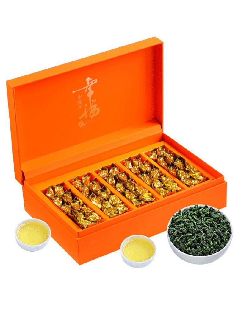 新茶安溪茶叶铁观音兰花香乌龙茶节日送礼小包装浓香型礼盒装