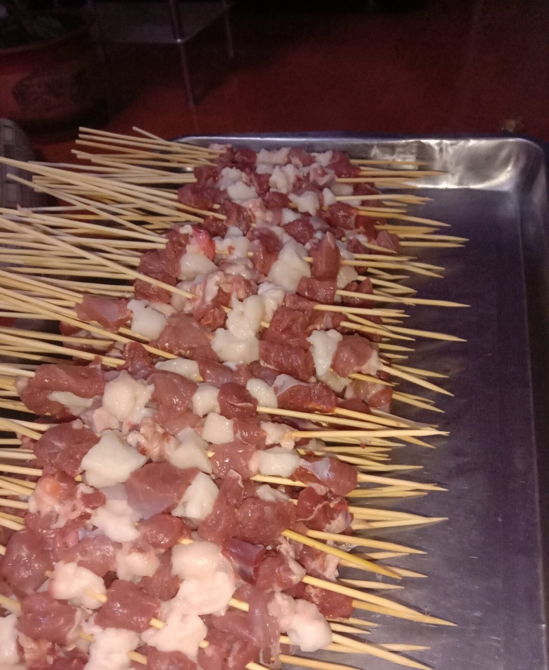 羊肉串半成品，客户可根据需求定制大小