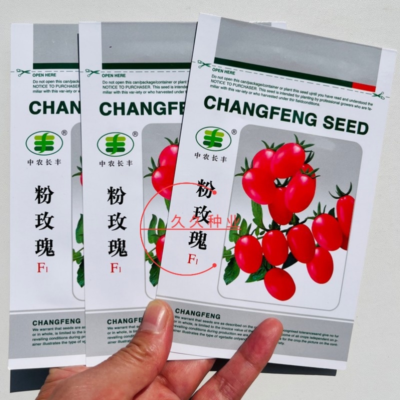 粉玫瑰樱桃番茄种子小西红柿种子粉果圣女果苗子早熟抗热抗T