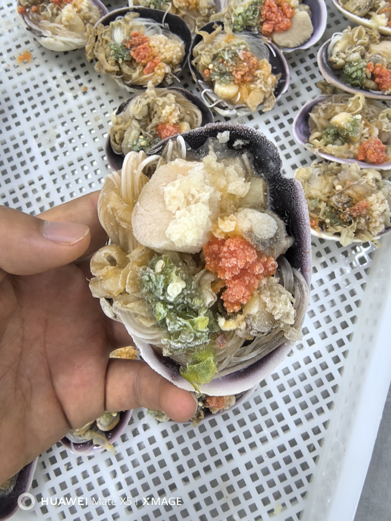 蒜蓉粉丝小蚌仔10个冷冻水产天鹅蛋贝类大蛤蜊半成品自助烧