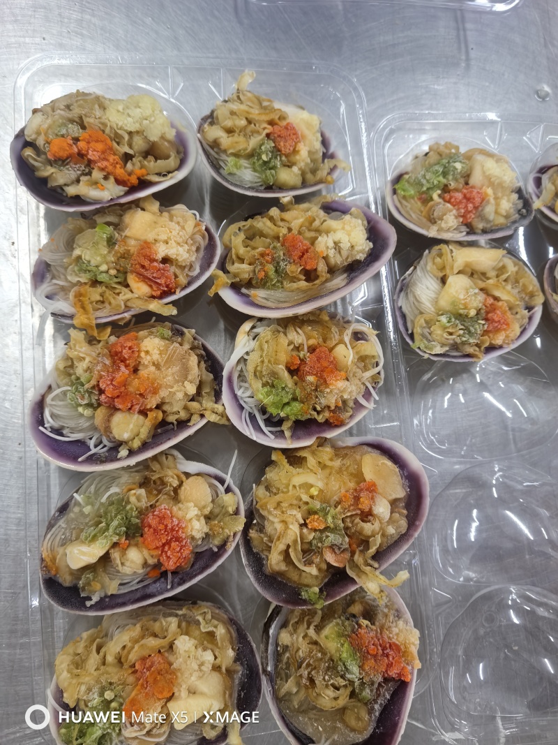 蒜蓉粉丝小蚌仔10个冷冻水产天鹅蛋贝类大蛤蜊半成品自助烧