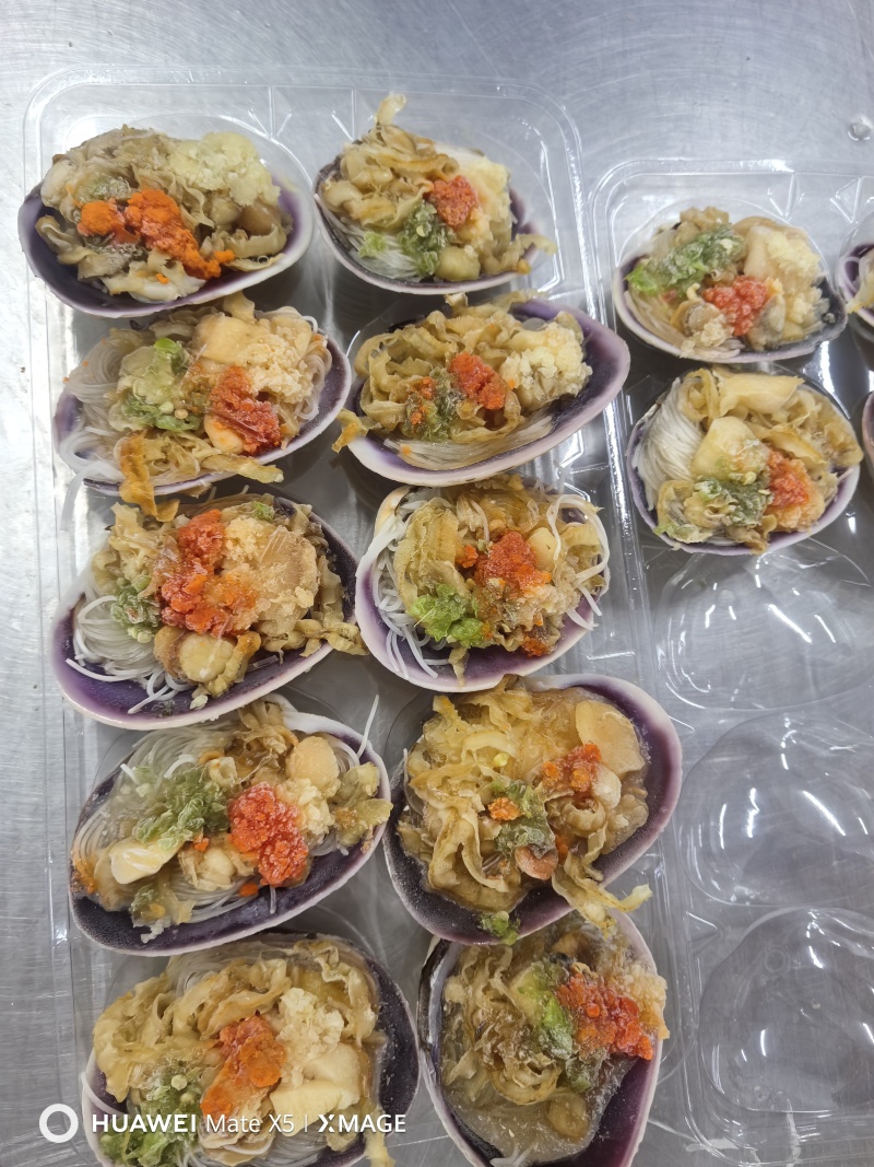 蒜蓉粉丝小蚌仔10个冷冻水产天鹅蛋贝类大蛤蜊半成品自助烧