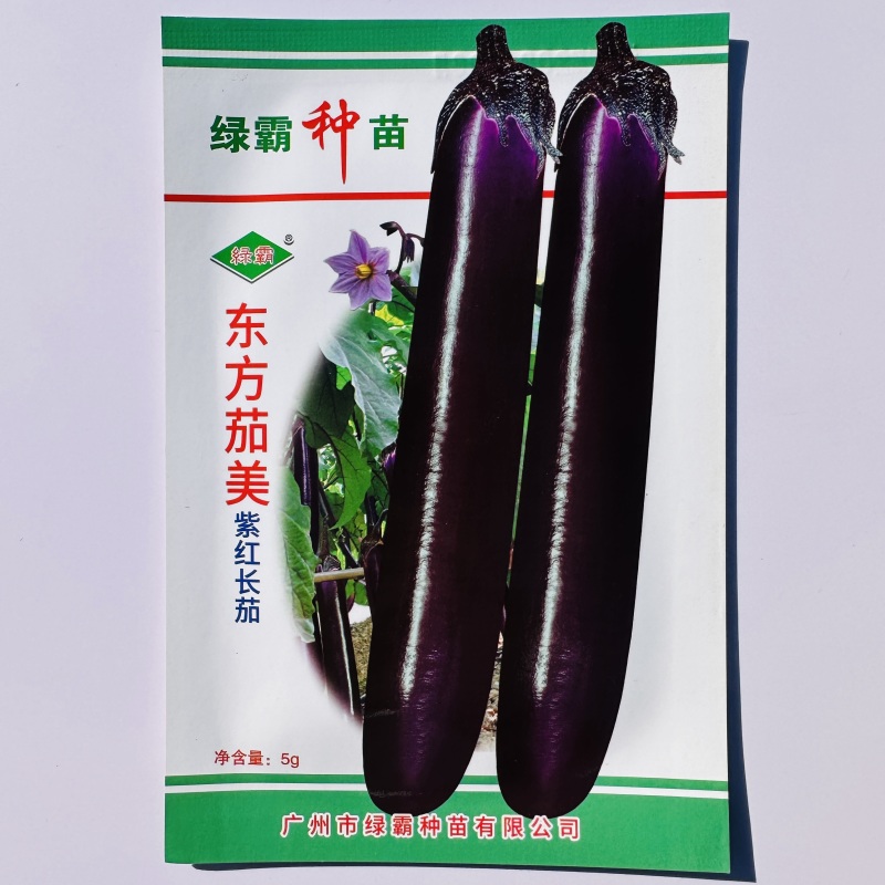 绿霸东方茄美茄子种籽紫红长茄种子早熟四季抗病高产春秋长茄