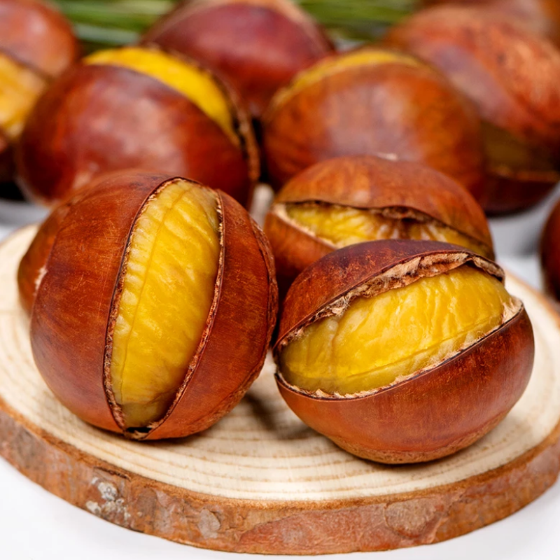 糖炒栗子炒熟板栗子仁新鲜开口好剥皮带壳散装休闲零食坚干果