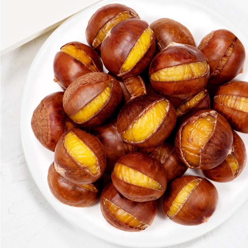 糖炒栗子炒熟板栗子仁新鲜开口好剥皮带壳散装休闲零食坚干果