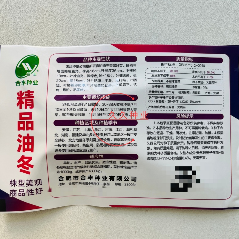 精品油冬小青菜种子上海青种子秋天种的菜种蔬菜籽种孑子油莱