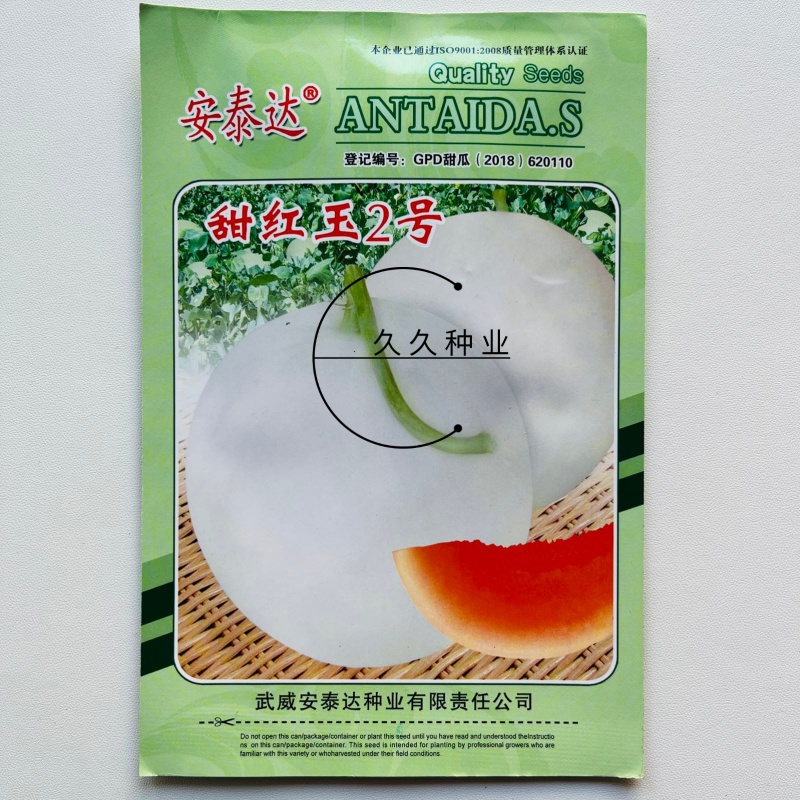 甜红玉2号甜瓜种子早熟高产抗病高甜圆果白皮红肉农家春秋香