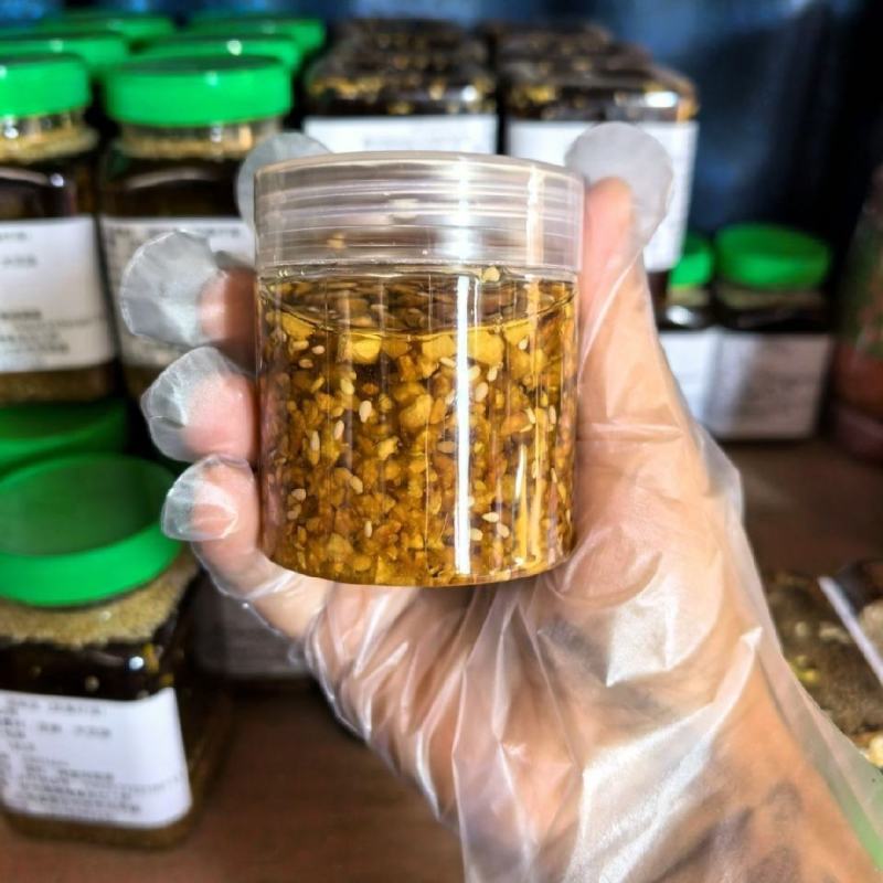 云南傣族大蒜油傣味早点蒜蓉罐装优质蒜头油咸香家用凉拌蘸料瓶装