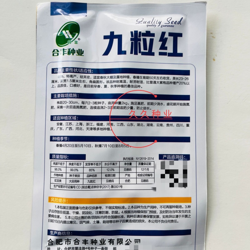 九粒红架豆种子紫红四季豆种子豆角芸豆架豆爬藤春秋季蔬菜