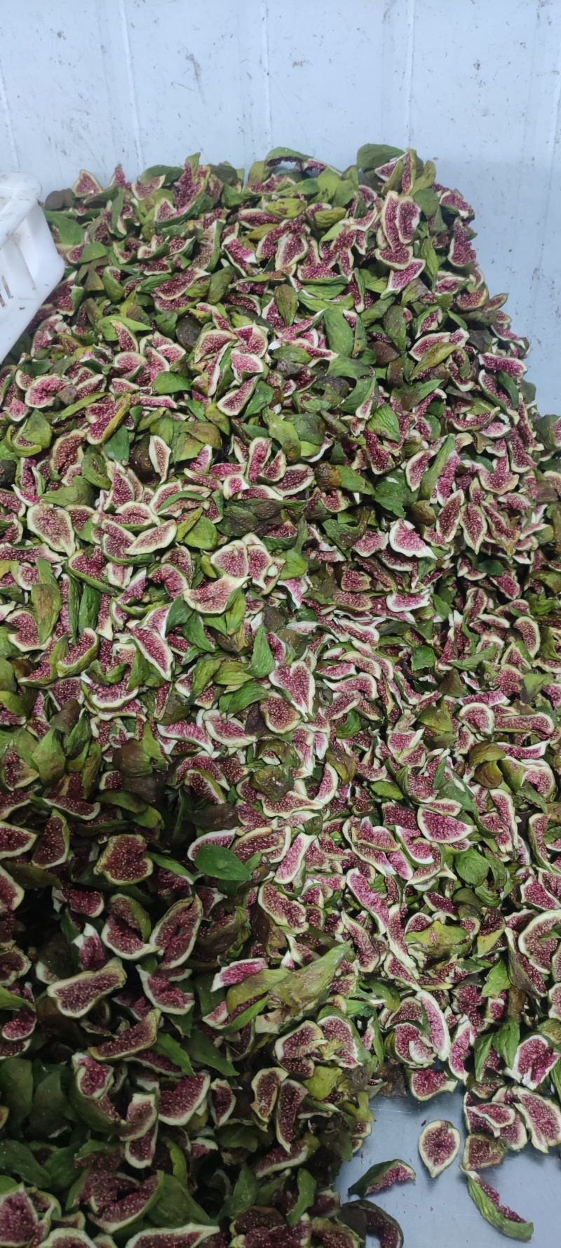 威海青皮无花果熟果手工切片烘干果干开始上市