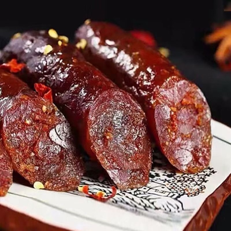 湖南传统烟熏腊肠，厂家直销批发，24小时发货