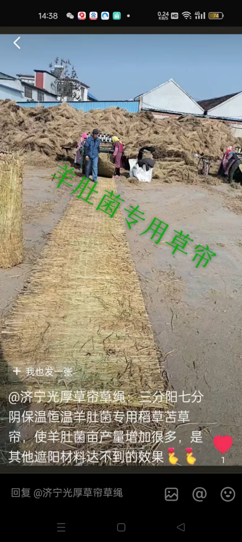 稻草苫
