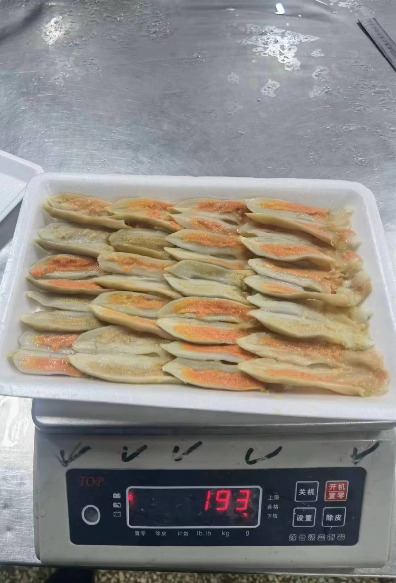 开边蛏子王200g*24盘精选去脏竹蛏子竹蛏王海蛏子头