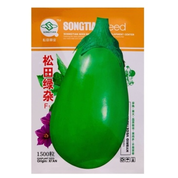 松田绿杂茄子种子早熟大果绿罐茄种籽蔬菜长卵圆形春秋播绿茄