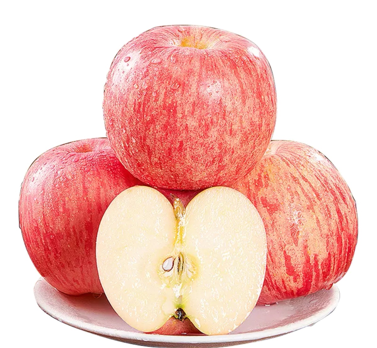 红富士苹果切面展示