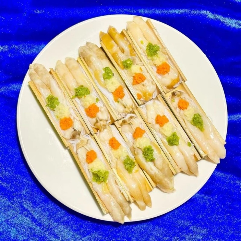 粉丝竹蛏蛏子半成品酒店宴会烧烤专用食材蛏王节节高海蛏子