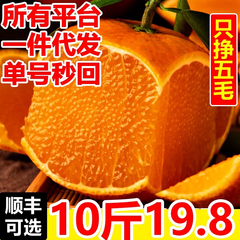 四川爱媛38号果冻橙鲜货上市全平台一件代发秒回