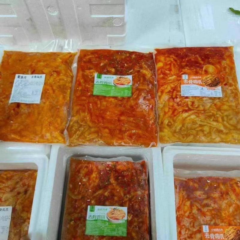 网红无骨鸡爪，一件20斤，酸辣柠檬味，色香味俱全