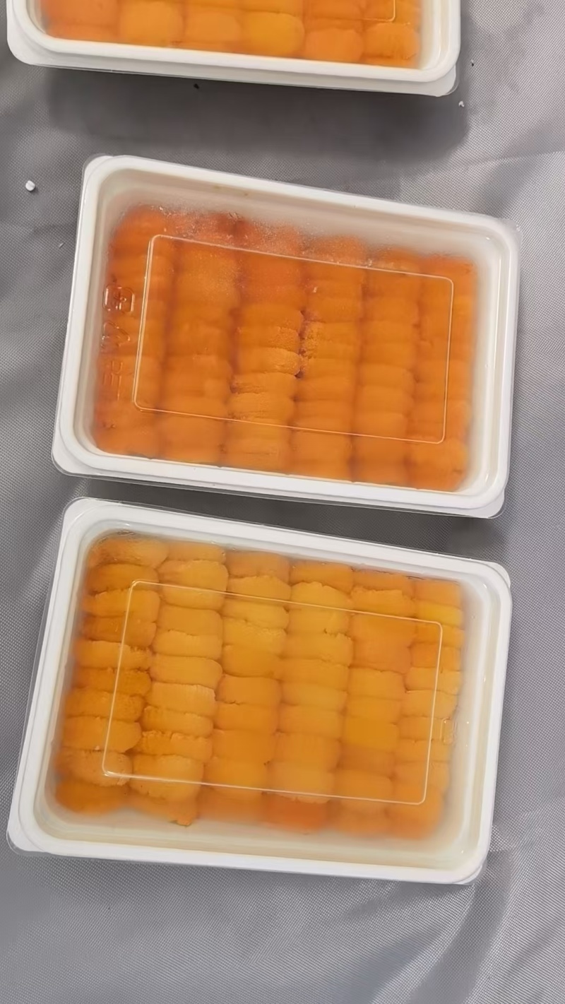 大连马粪海胆一盒装100g/盒新鲜活剥冷冻海胆肉日料