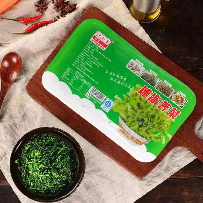 荠菜块荠菜馅速冻荠菜长年有货，量大优惠，对接全国市场
