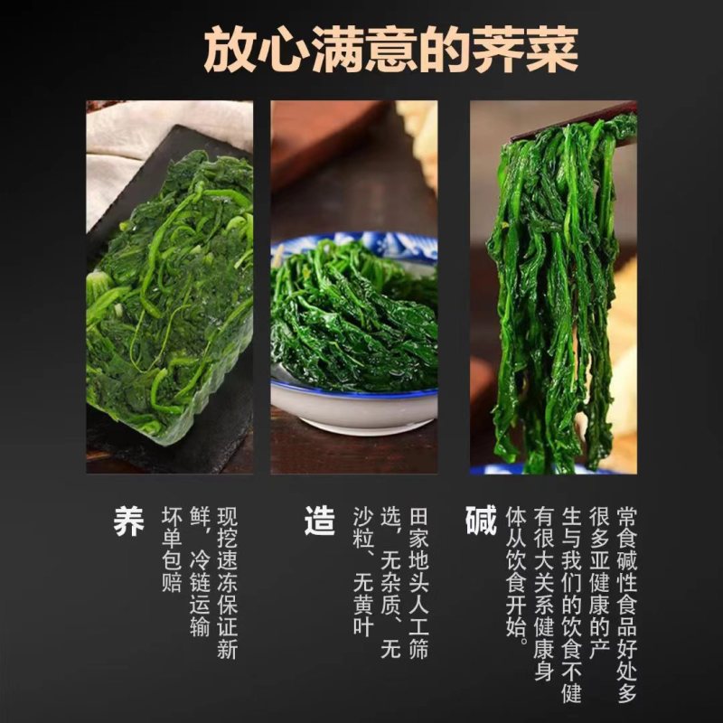 荠菜块荠菜馅速冻荠菜长年有货，量大优惠，对接全国市场