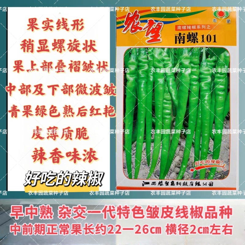南螺101辣椒种子果实线形皮薄质脆香辣味浓线椒种子结果多