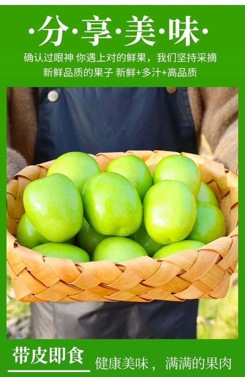青枣牛奶大青枣云南牛奶枣脆甜鲜枣新鲜应季水果批发