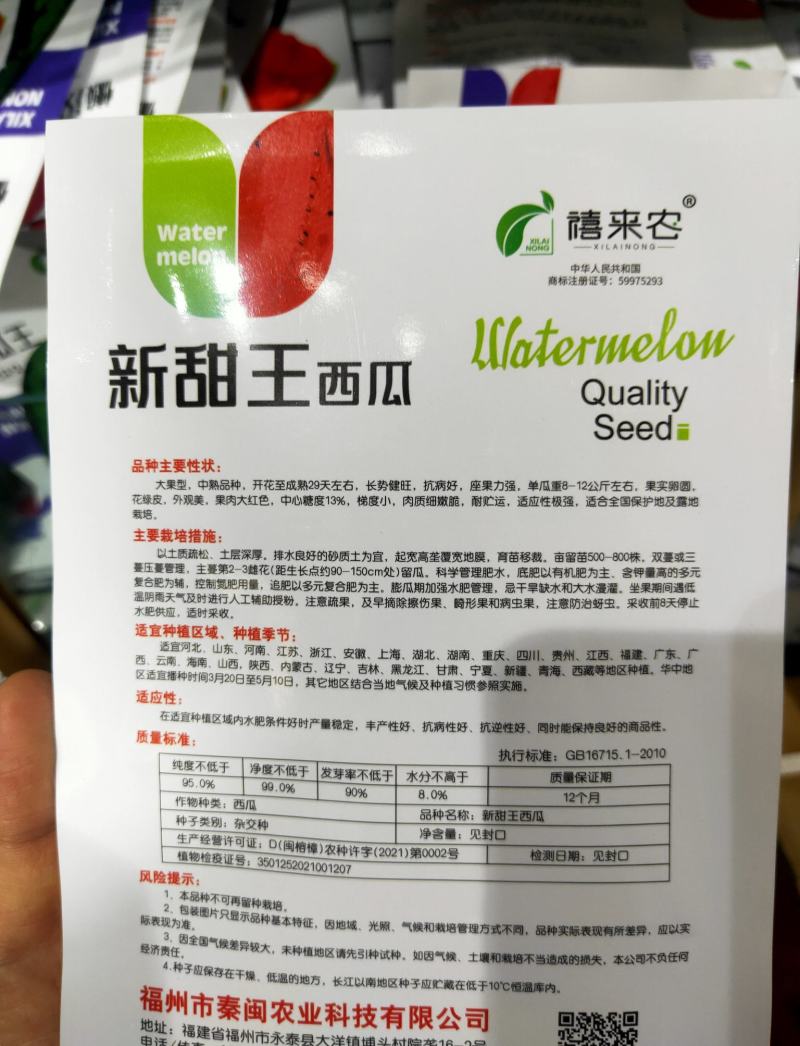新甜王花皮西瓜种子农家庭院阳台小面积种植西瓜种子