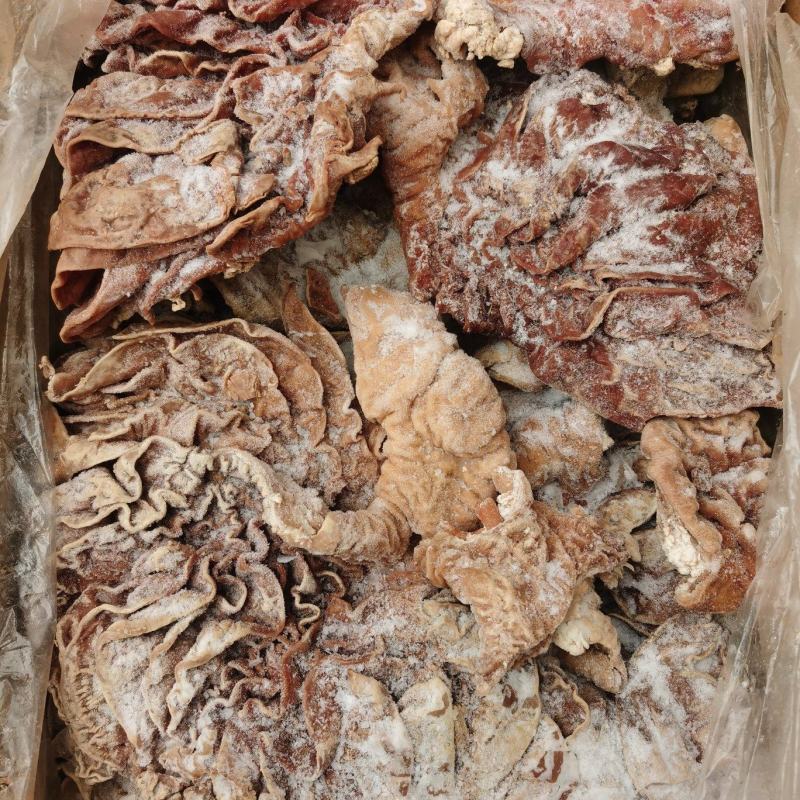 牛散带牛伞袋国产纯干牛三袋牛伞肚纯清水煮牛肠