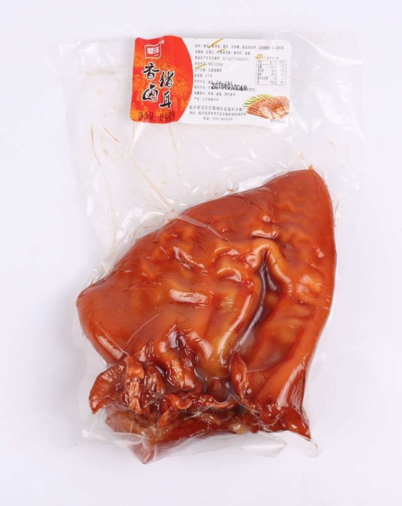 卤香猪耳，保质保量口感好，色泽漂亮大小均匀，熟食源头厂家
