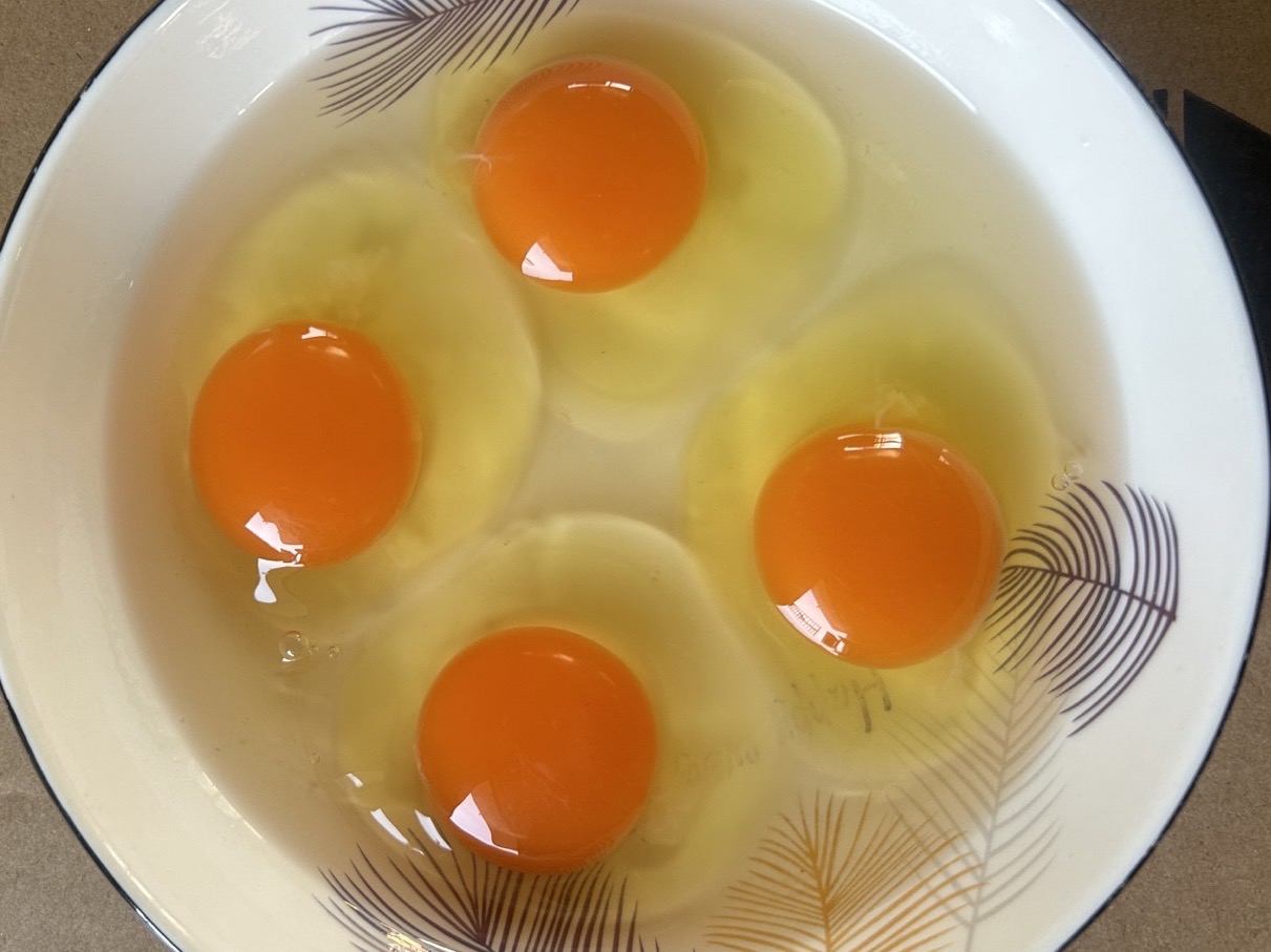 橙子蒸蛋准备过程