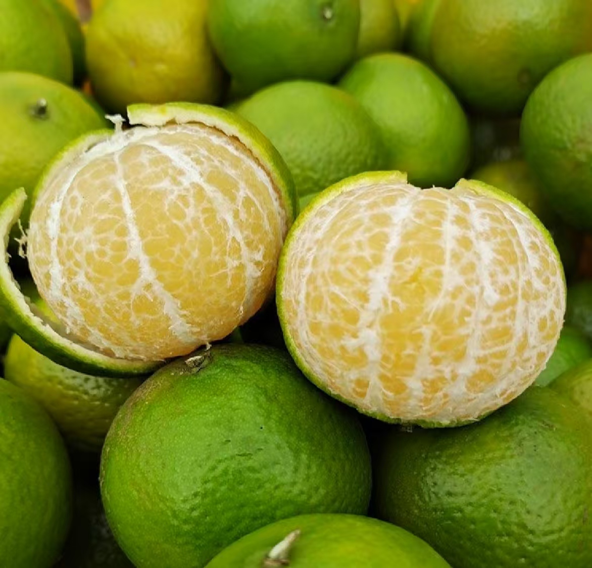 皇帝柑剥皮过程