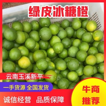 【精选】云南哀牢山绿皮冰糖橙一手货源供应市场商超电商
