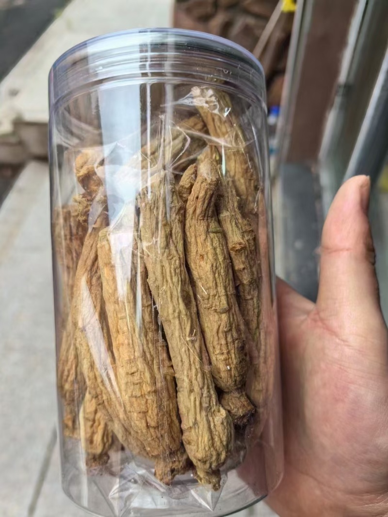 高丽参白参陈年金黄色生晒高丽参香味浓郁250克/瓶