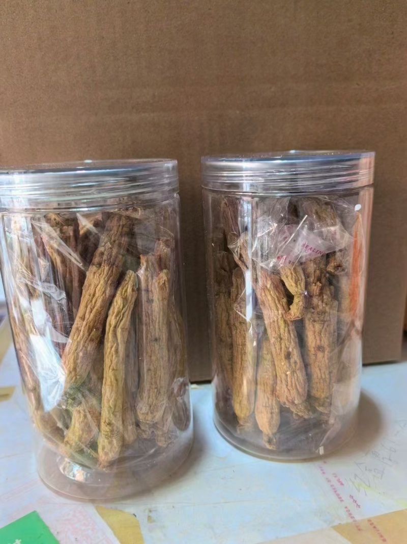 高丽参白参陈年金黄色生晒高丽参香味浓郁250克/瓶