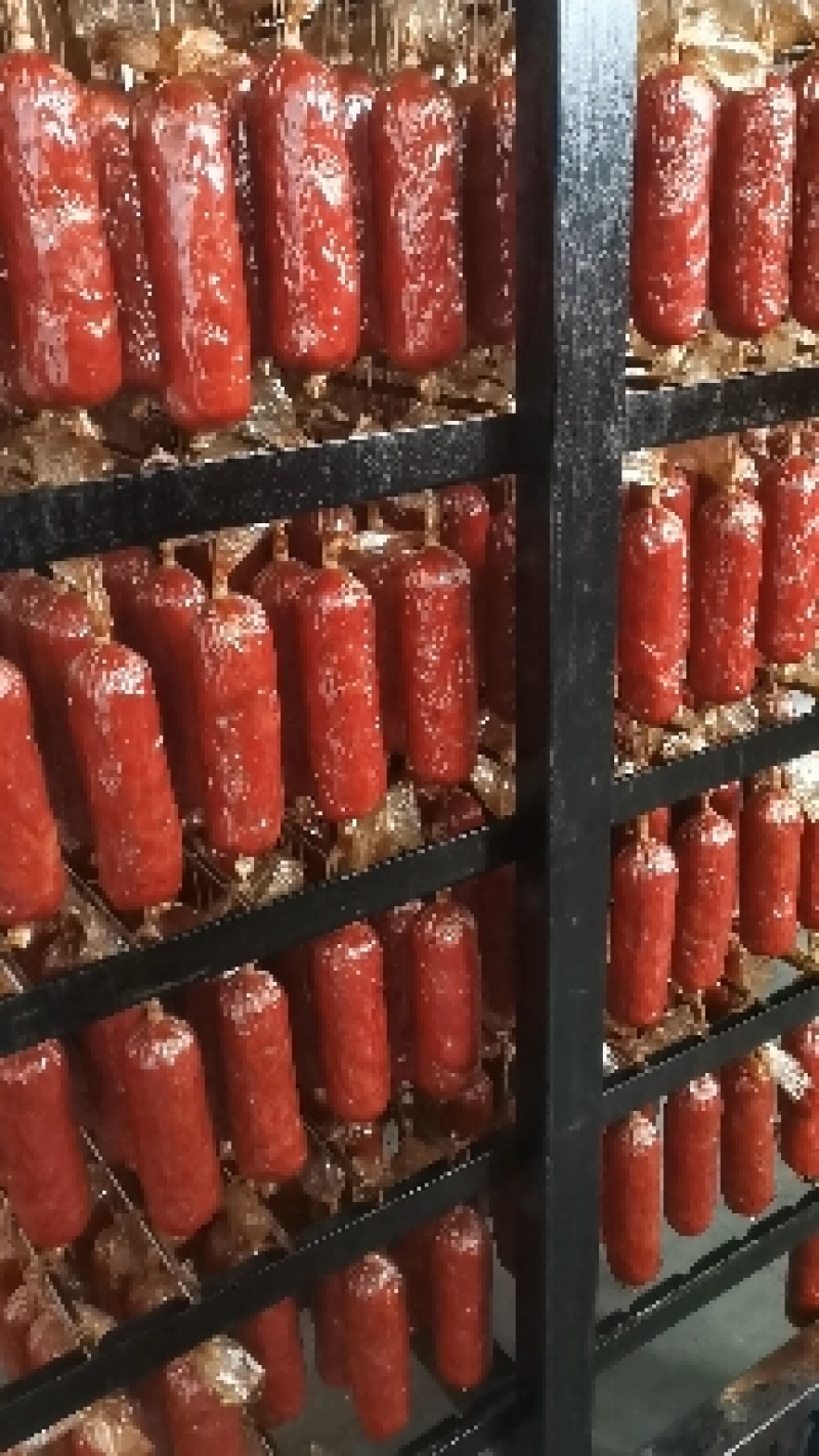 400g正宗青岛老火腿，纯手工果木熏烤大肉块真，源头厂家