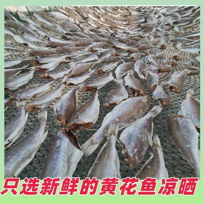 小黄花鱼干海鲜干货北海特产咸鱼干淡晒鱼干海味干货海鲜类海