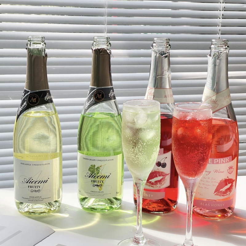 任选2瓶网红哎蜜起泡酒果酒香槟750ml气泡酒两瓶包邮